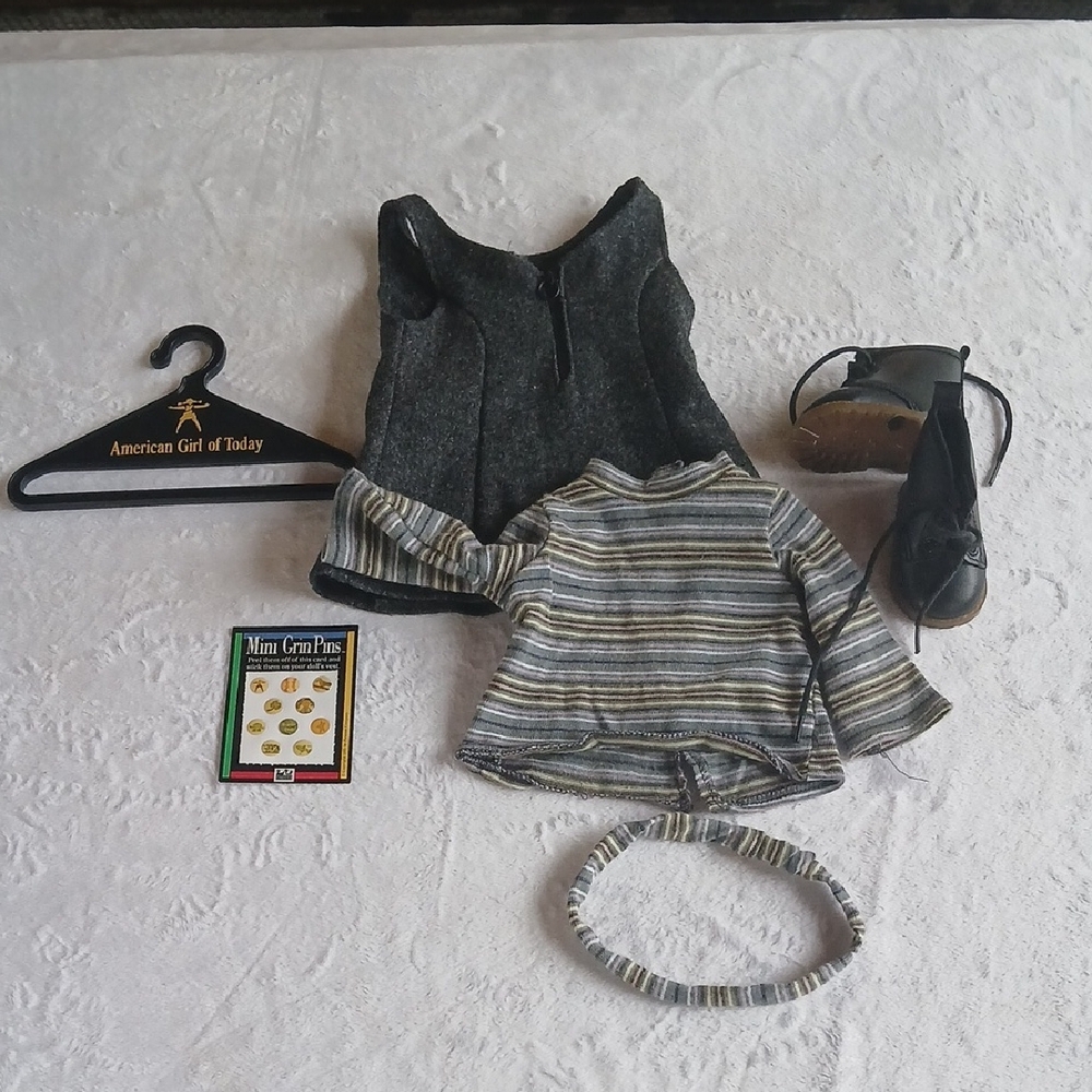 Retired American Girl Of Today Retired Gray Jumpsuit Set In Good Condition